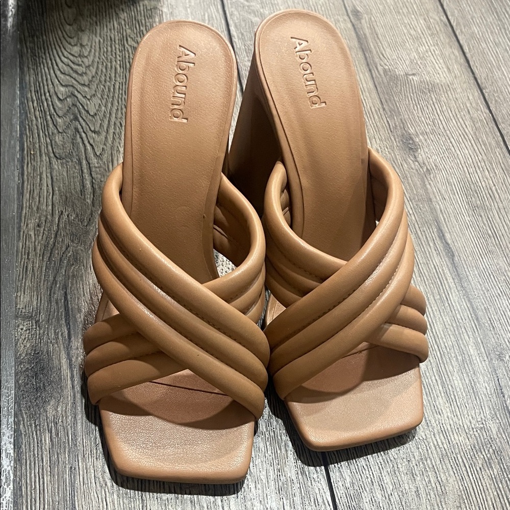 Abound Women's Brown Strappy Heels